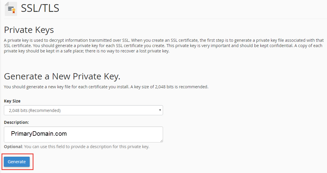 Private key ssl Private key ssl
