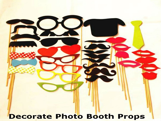 Decorate Photo Booth Props 