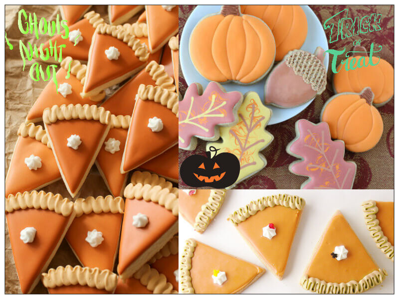 pumpkin pie cutout cookies