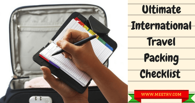 Ultimate International Travel Packing Checklist
