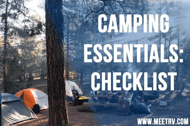 Camping Essential Checklist