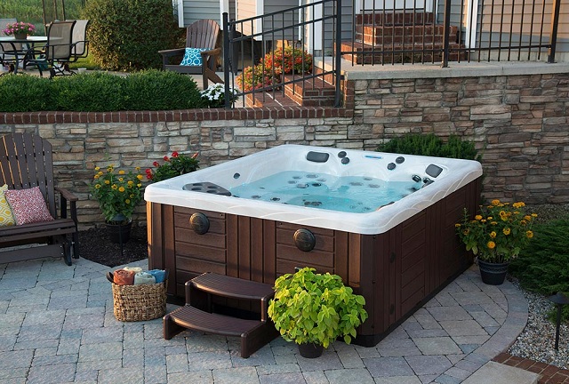 Design Backyard Around Hot Tub