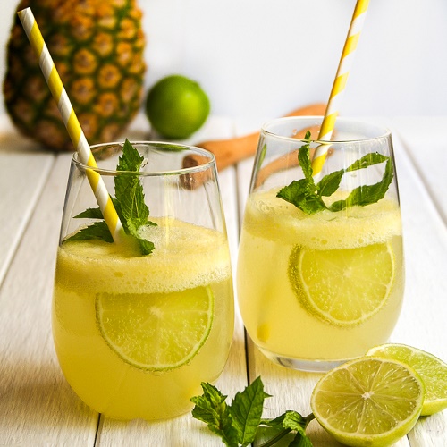 Lemon, Mint, Ginger and Pineapple