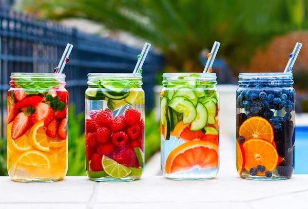 Naturally Flavored Fruit & Herb Detox Water