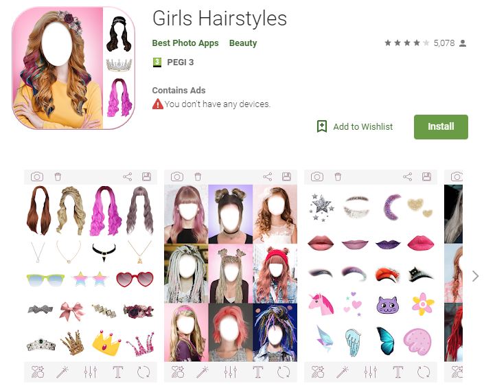 Girls Hairstyles (Android)