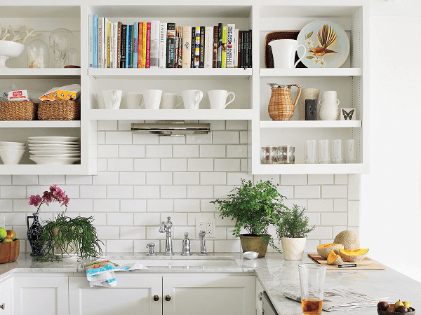 Make a considerable measure of open shelving