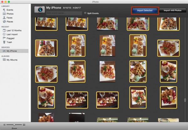 Transfer Photos from iPhone to Mac using iPhoto