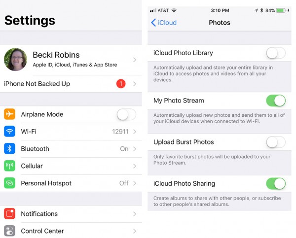 upload your photos to iCloud