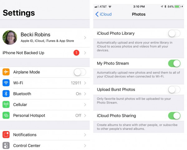 upload your photos to iCloud