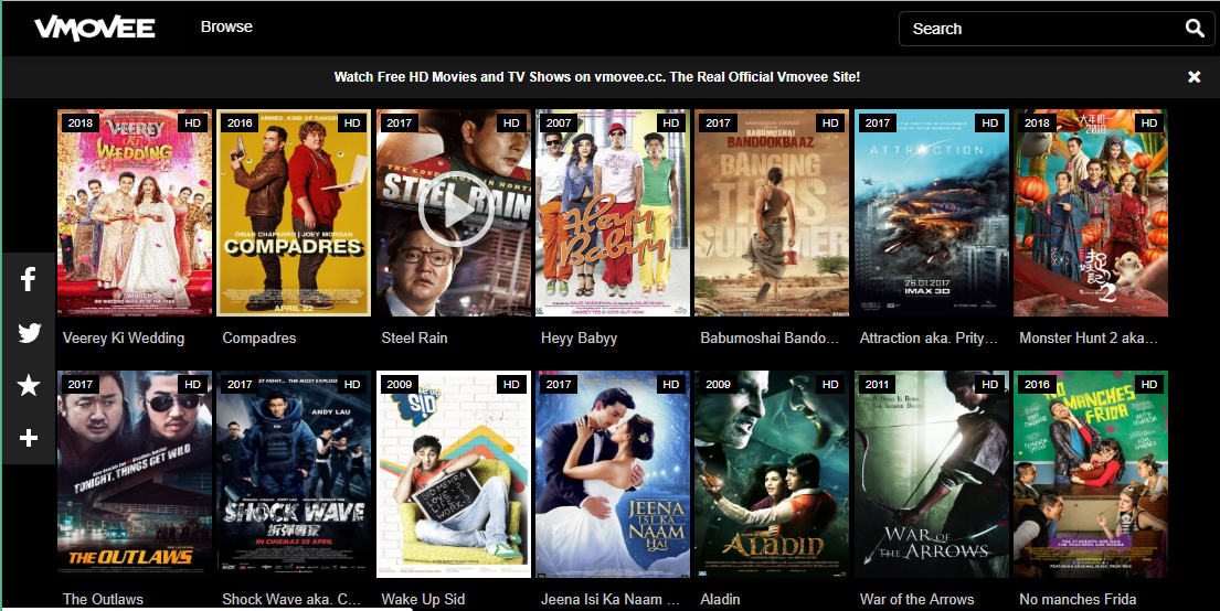 Vmovee new deals movies
