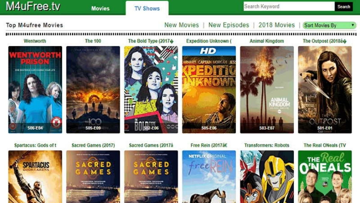 M4ufree 2023 - Illegal HD Movies Download Website Alternatives