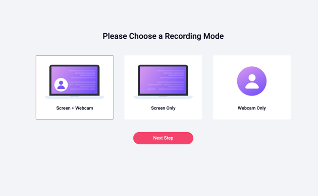 Access its website and choose a recording mode