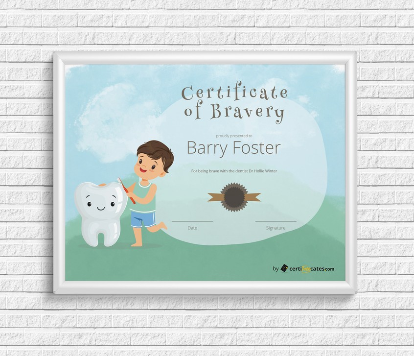 Certificate of Bravery