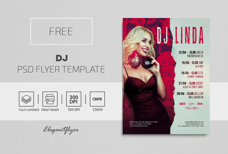 DJ – Free PSD Flyer Template
