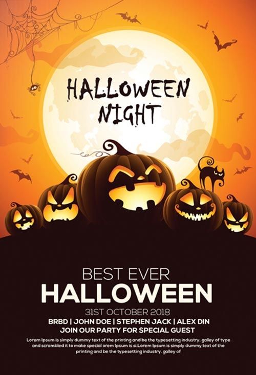 Free Flyer Templates for Halloween