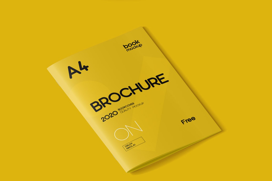 Free A4 Brochure Mockup Template