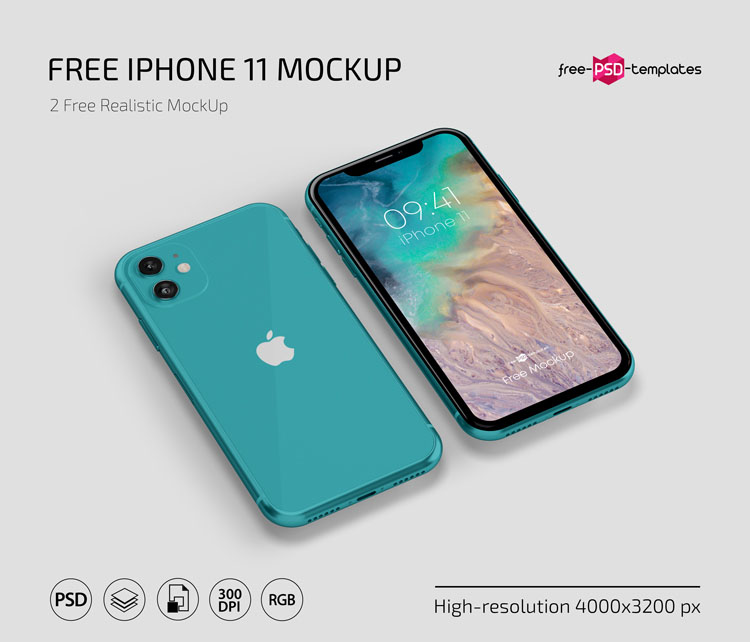 Free IPhone Mockups in PSD