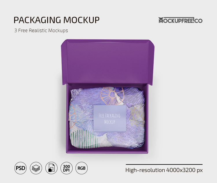 Free Packaging Mockup in PSD