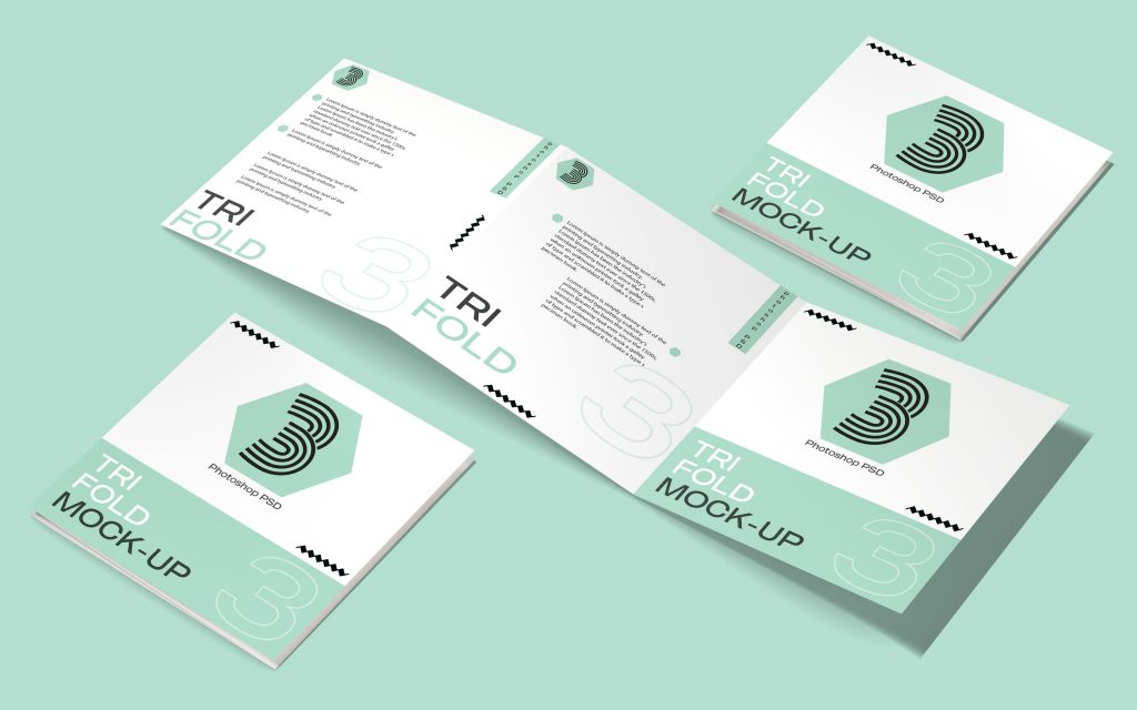 Free Square Tri-fold Brochure Template