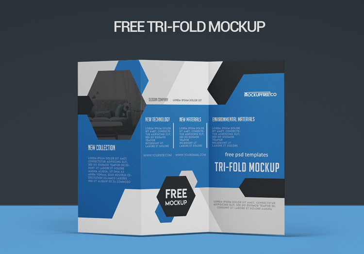 Tri-fold – 2 Free PSD Mockups