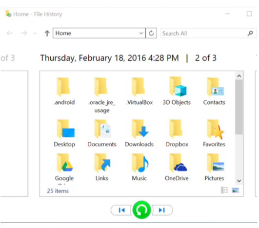 Recover game data from File History on Windows