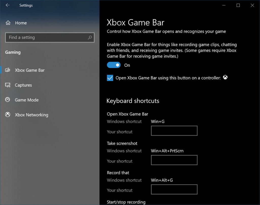 Xbox Game Bar