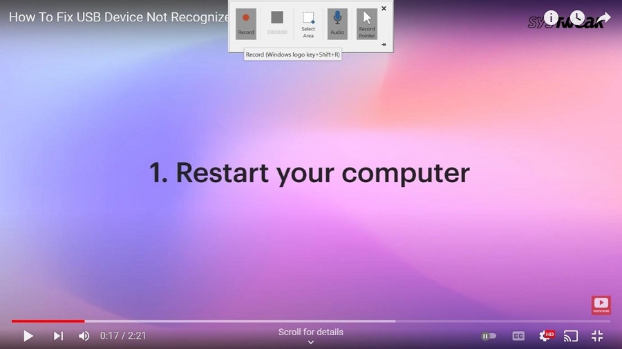 restart computer