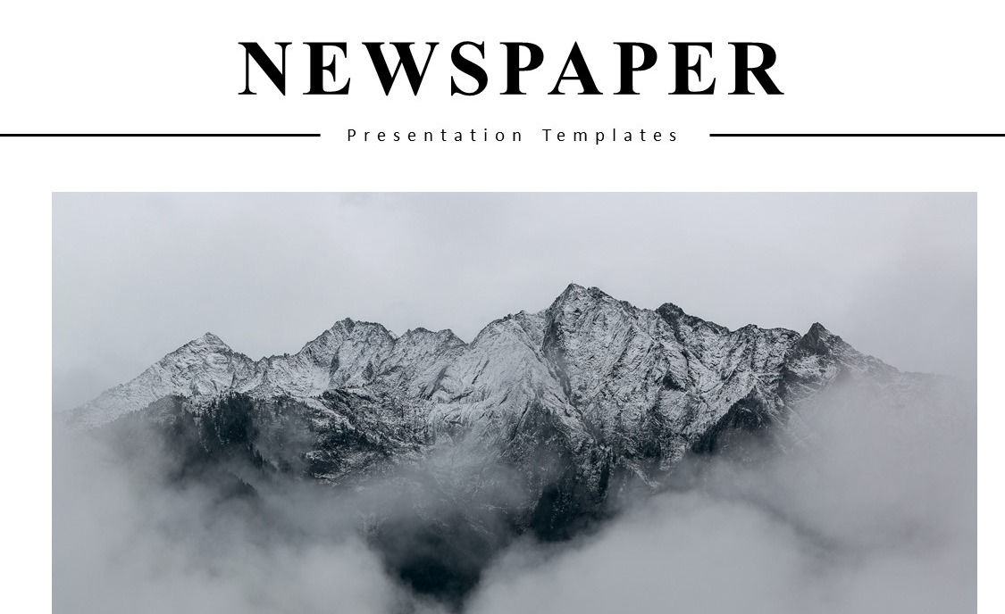 Free Black And White Newspaper Template