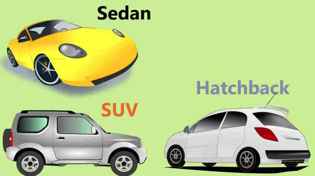 Hatchback, Sedan, And SUV