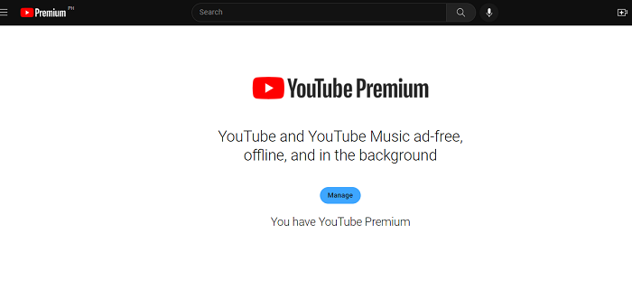 YouTube premium